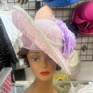 Elegant Pink and Purple Women's Hat